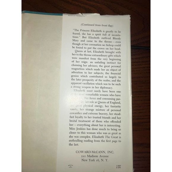 Vintage Elizabeth The Great Hardback Book! - Picture 5 of 12